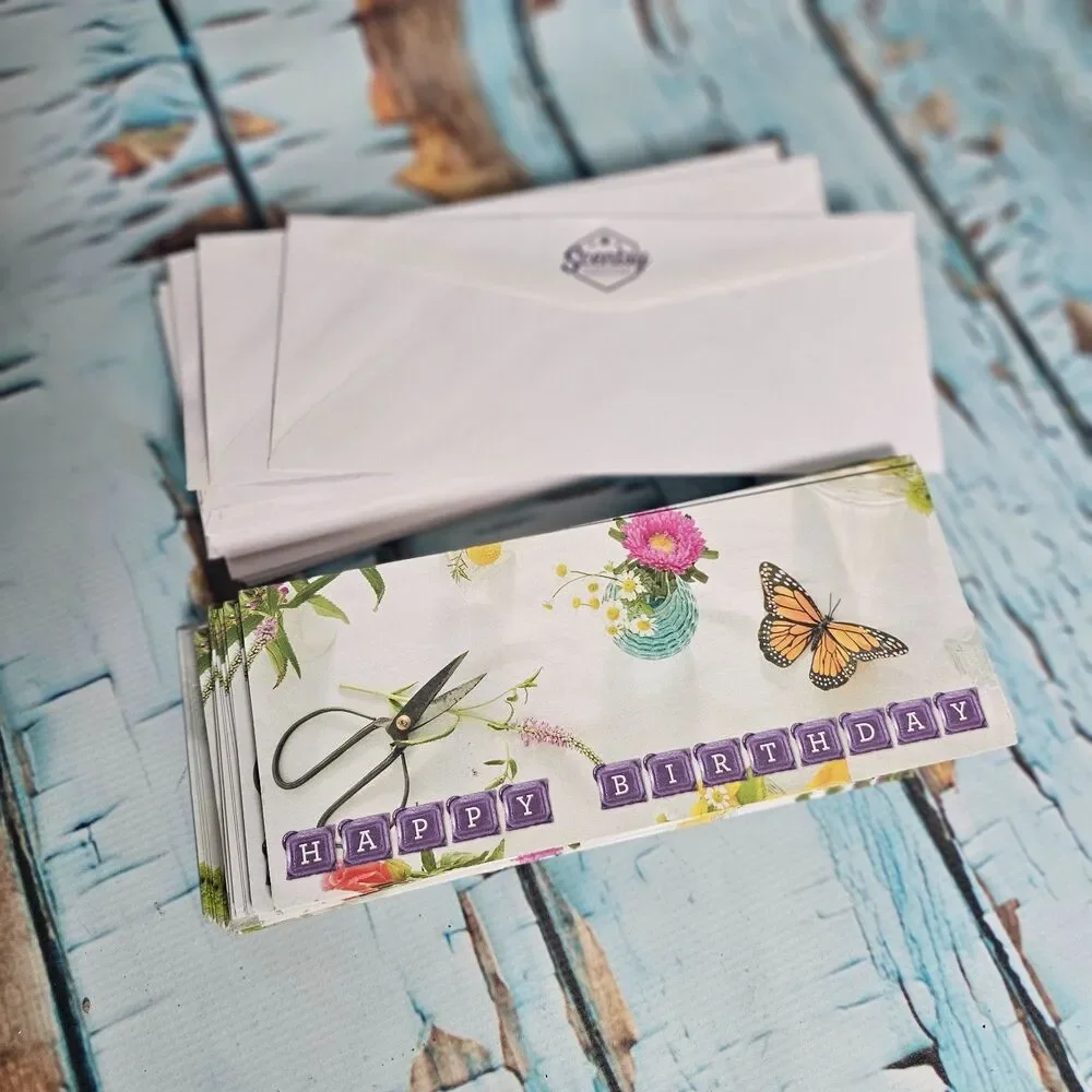 Scentsy Happy Birthday Cards w/ Envelopes 40 Count NEW Consultant Supplies